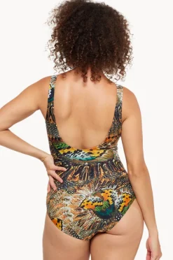 Women Togs Swimwear Zambia Gathered Square Neck One Piece