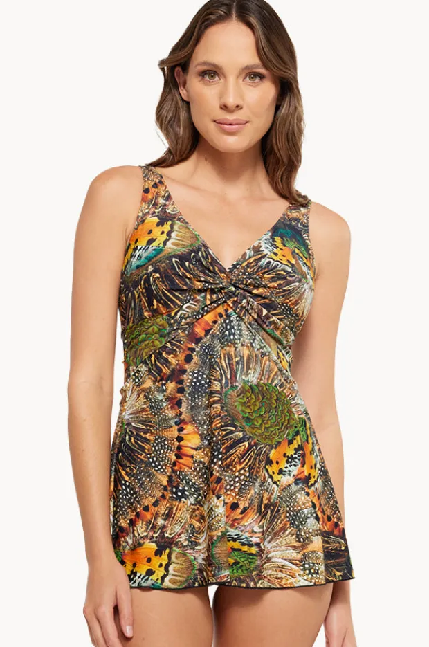Women Togs Swimwear Zambia Twist Swim Dress