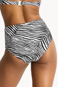 Women Sea Level Zebralis Panelled High Waist Pant