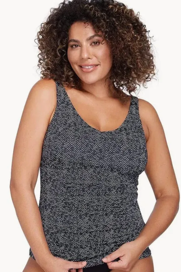 Women Artesands Zig Zag Raphael E/F Cup Tankini Separate
