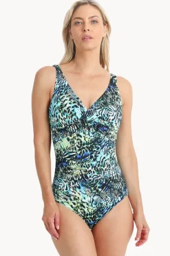 Women Jantzen Zion DD/E Cup Twist Front One Piece