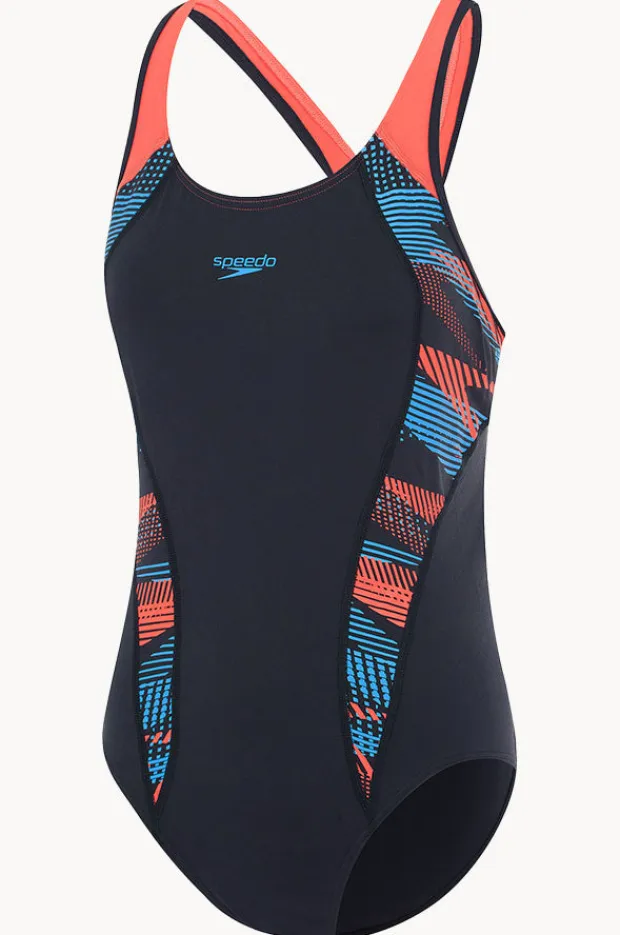Women Speedo Zoom Boom Placement Laneback One Piece